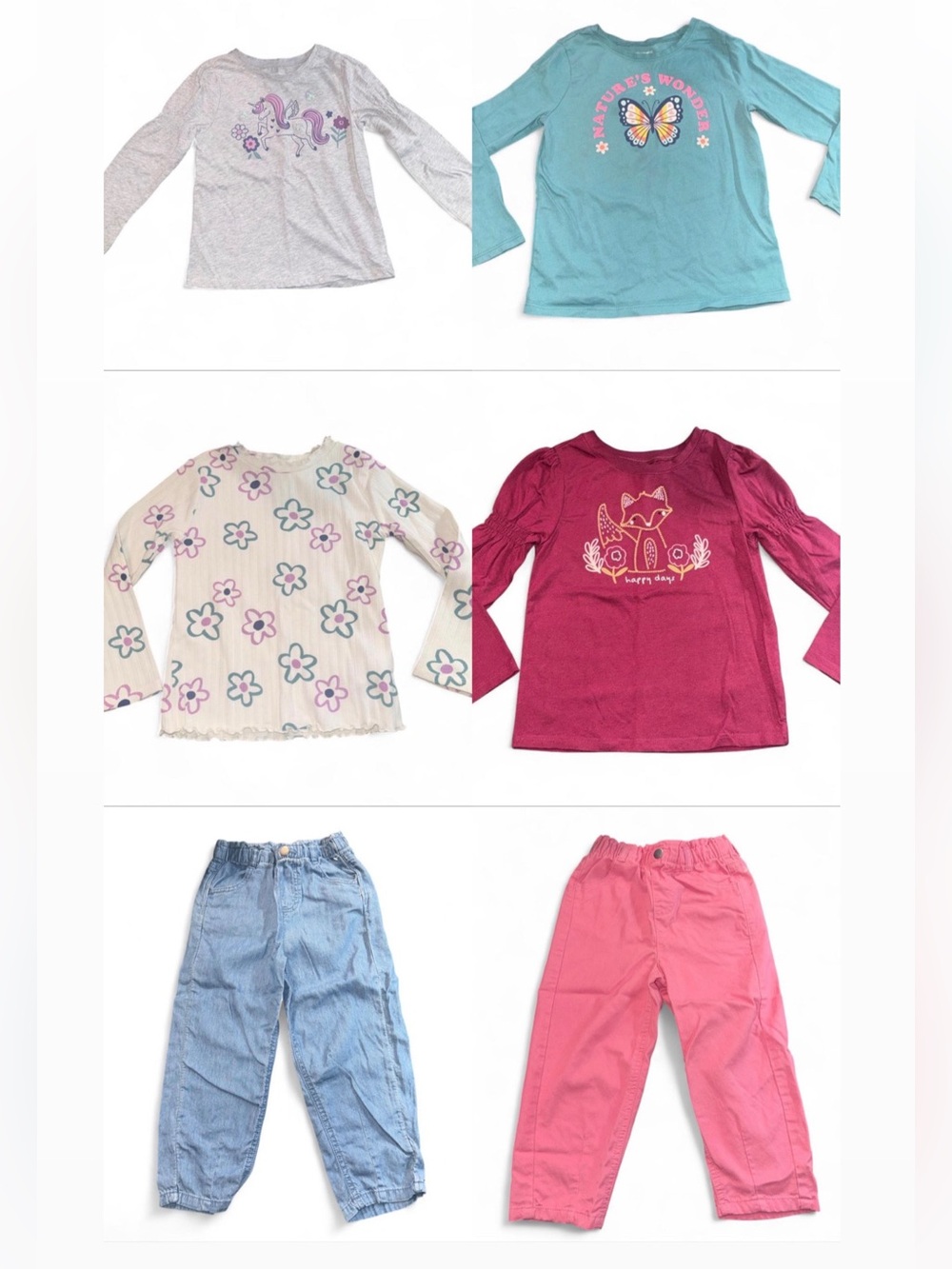 Garanimals Girls 3T–5T Bundle — 6 Pieces